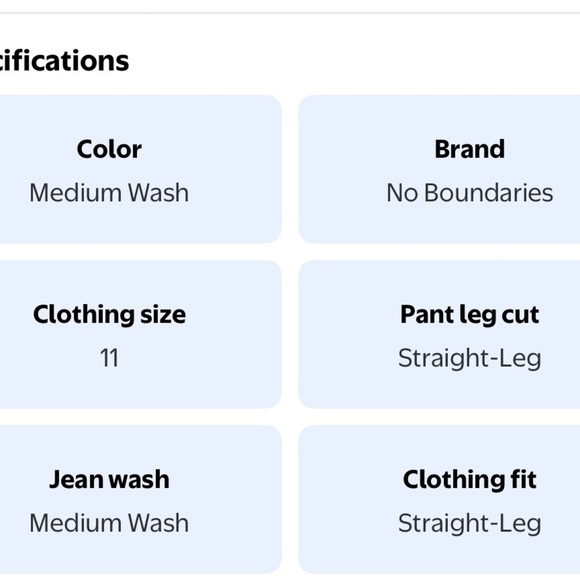 Lot of 2, No Boundaries Juniors High Rise Mom Jeans, Size 11, 27" Inseam, NWT - Picture 12 of 13